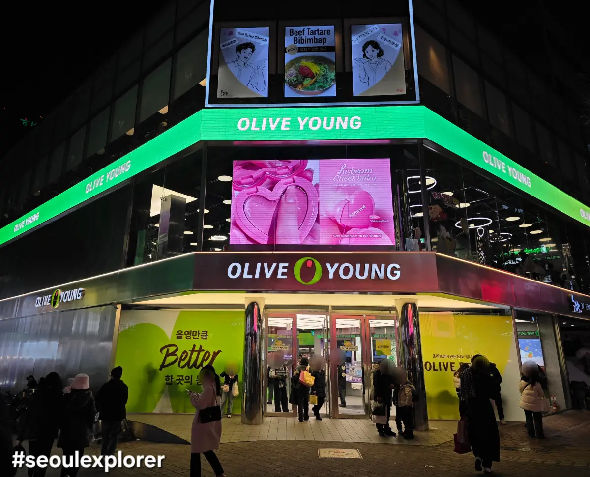 The Real Olive Young Shopping List for K-beauty fans at Myeongdong Seoul store