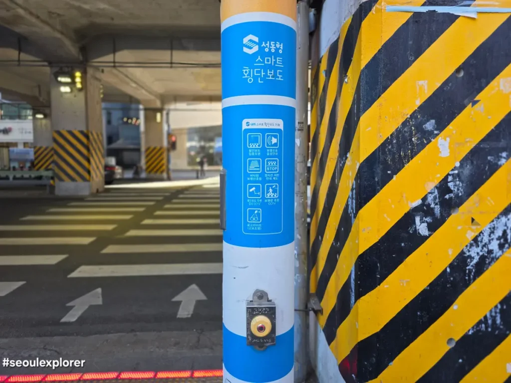 Information pole for Seoul smart pedestrian safety system