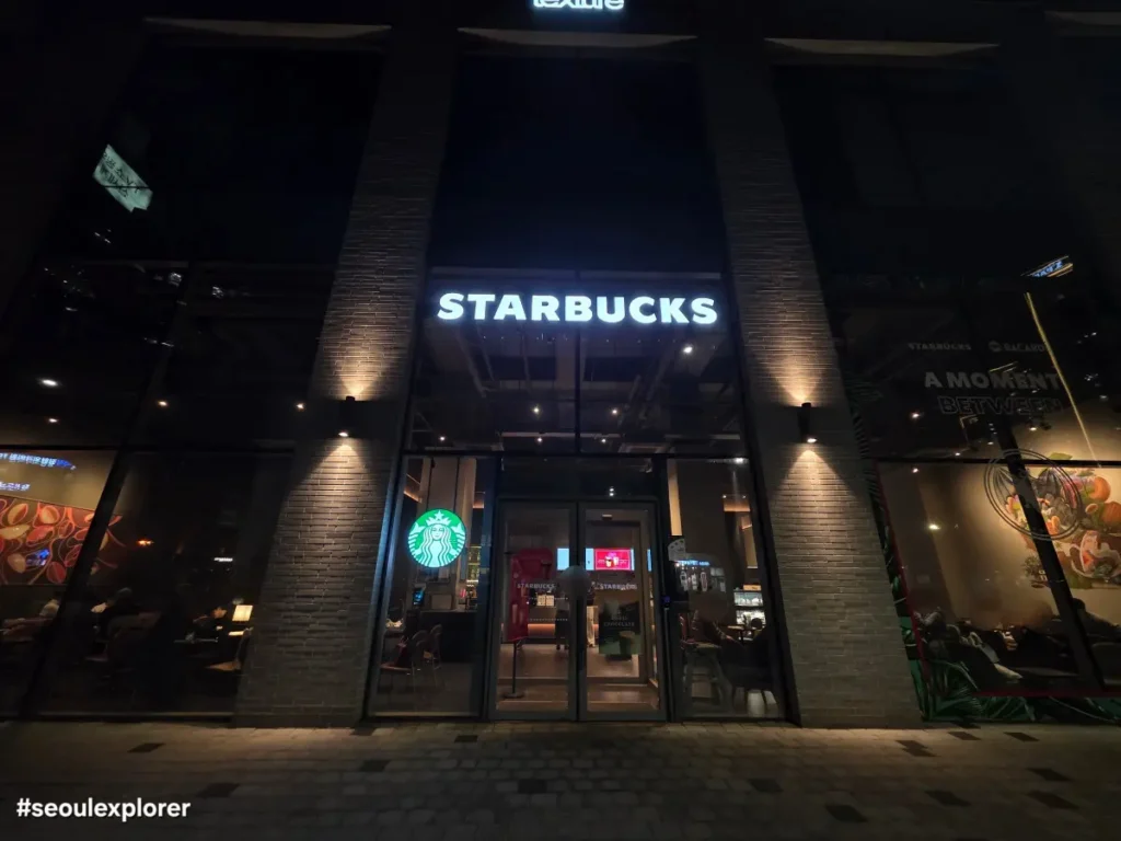 Starbucks exterior for Workation in Seoul