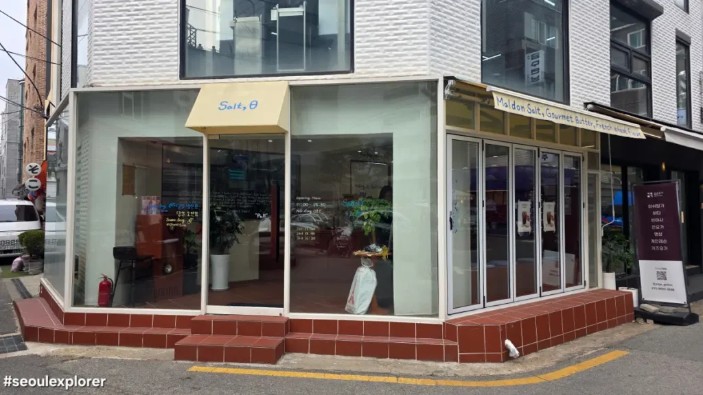 Exterior of Saltbread bakery in Yeonnam-dong