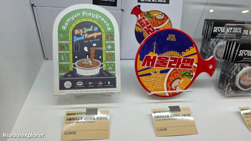 Seoul Hangang and Seoul Ramyun themed trivets