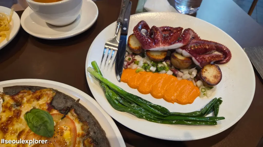Grilled octopus dish at drRobin